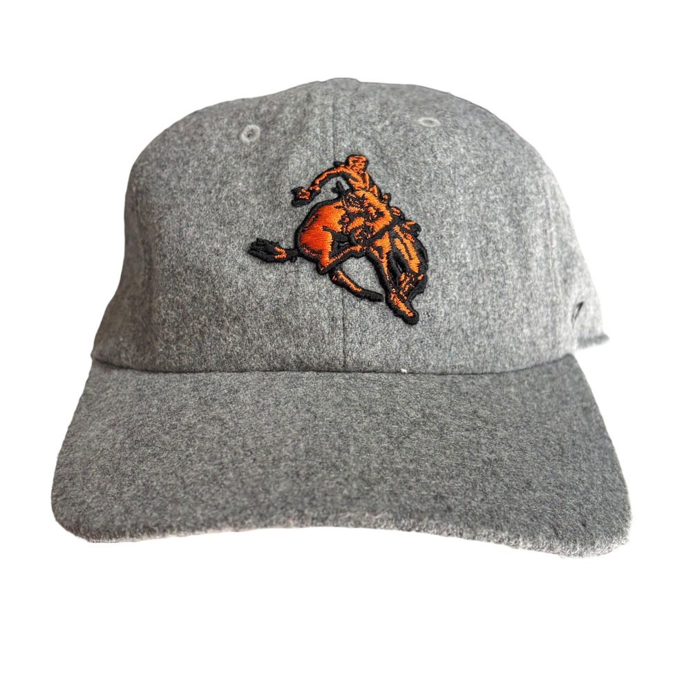 47 Brand Baseball‎ Cap Gray Wool Blend Bucking Bronco Embroidered Adjustable